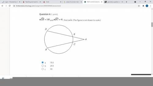 Geometry test question