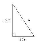 Find the length of the hypotenuse.
NEED ANSWER ASAP