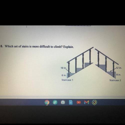 What is the slope of staircase 1 and staircase 2???????