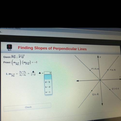 Finding slopes of perpendicular lines
pls help!