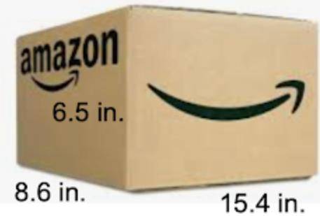 How much volume can this amazon box hold?

A. 30.5 in. squared
B. 30.5 in. cubed
C. 860.86 in. squ