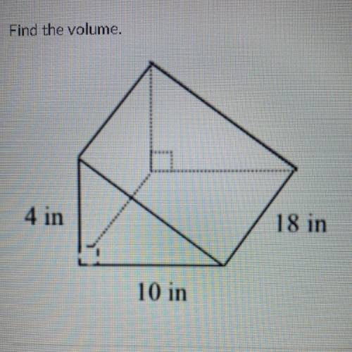 What’s the volume of the following shape?