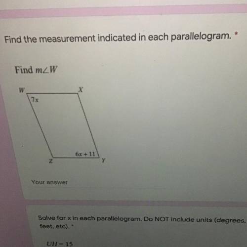 Find the measurement indicated in each parallelogram.
No links