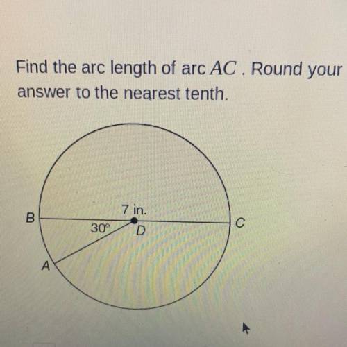Find the arc length of the ARC AC