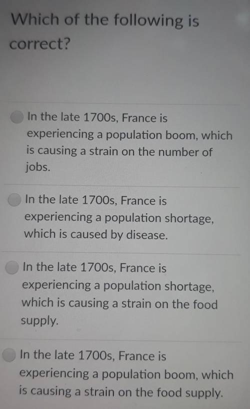 I need the right answer. French revolution subject.​