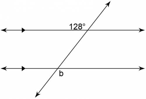 Find the measure of angle B 
38
128
142
52