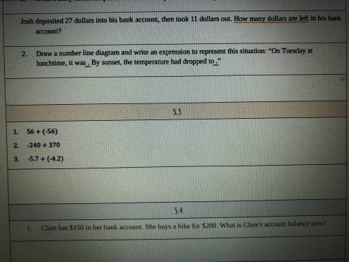 Can someone please help me! This is due today. Pls help!! I just need help with number 2. , the fir