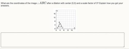 What are the coordinates of the image of ABC after a dilation with center (0,0) and a scale factor