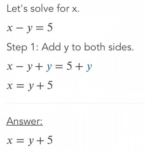 Solve this equation x-y=53x+y=3​