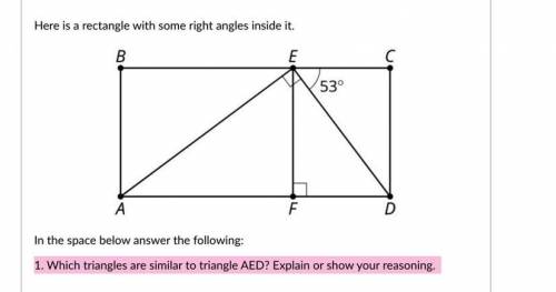 Part A

Which triangles are similar to AED? Explain or show your reasoning.
Part B
The length of s