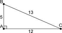 Which of the following is a correct cosine ratio for the figure? Question 13 options: A) C = 5∕12 B
