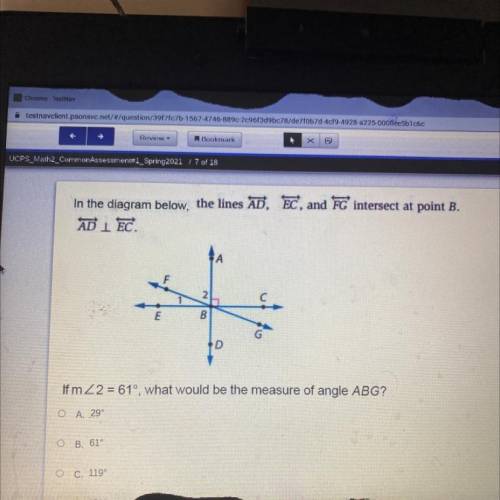 UCPS_Math2_ CommonAssessment#1_Spring 2021 1 7 of 18

In the diagram below, the lines AD, EC, and