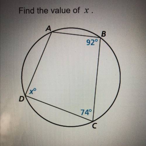 Find the value of x. can someone please help me right noww