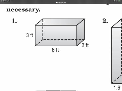 I need to find the surface area. If you can answer can you show the step by step directions on how