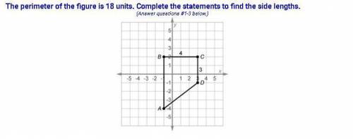 Use the perimeter to find the length of segment AD. This is the distance from A to D. Explain how y