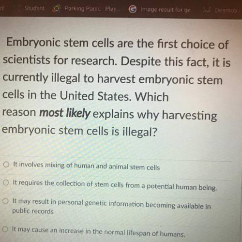 Embryonic stem cells are the first choice of

scientists for research. Despite this fact, it is
cu