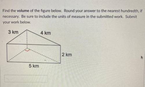 FIND THE VOLUME OF THE FIGURE BELOW, PLEASE HELP ME AND SHOW WORK ASAP
