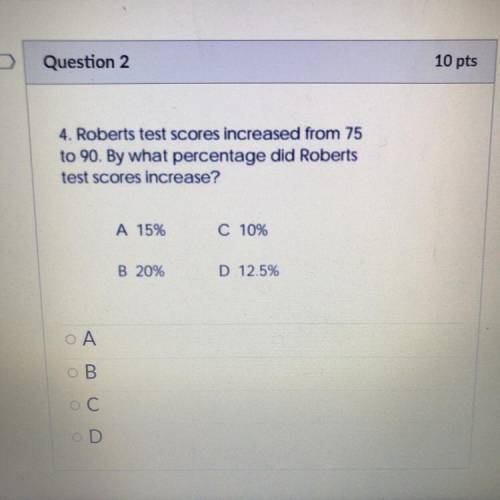 Please help with this I need to pass this test or I fail I really appreciate it thank you:(