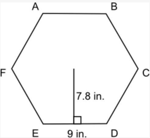 The surface of a table to be built will be in the shape shown below. The distance from the center o