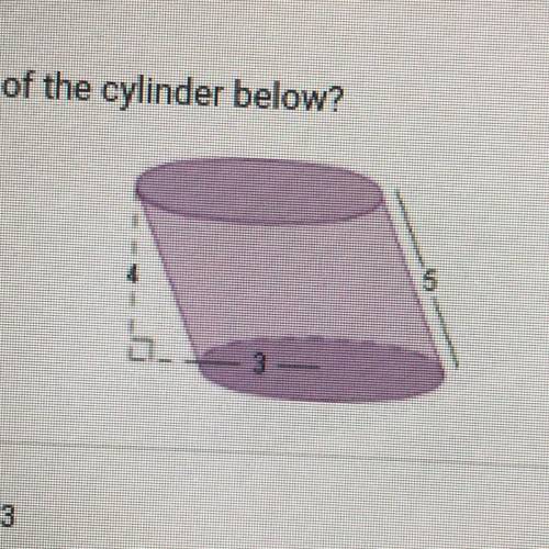 WILL GIVE BRAINLIST What is the volume of the cylinder below?

A. 36 units 3
B. 72x units
C. 45 un
