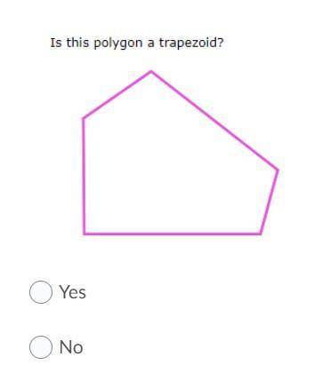 Is this a polygon or trapezoid? A. Yes B. No