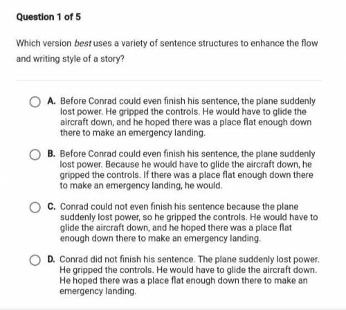 Which version best uses a variety of sentence structures to enhance the flow and writing style of a