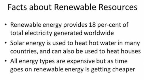 3 facts about renewable resources