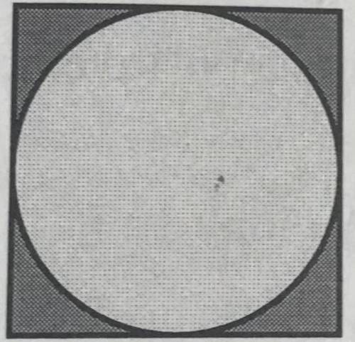 In the accompanying figure, a

circle of diameter 12 is inside a square. What is the area of the s