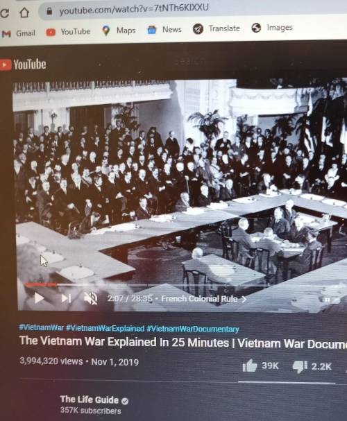 I will give brainlist to best answer. Please watch the video The Vietnam War Explained in 25 Minut