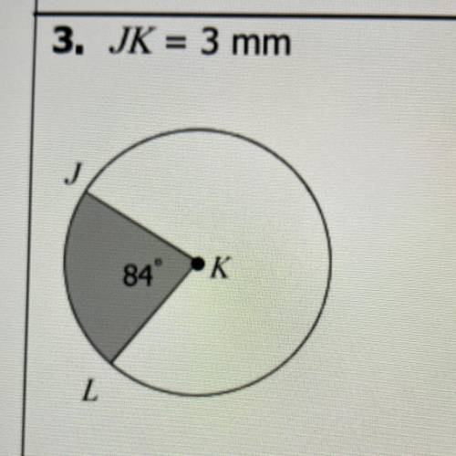 Please help me find the area of the shaded sector and rounded to the nearest hundredth