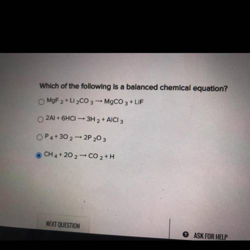 Please please help will give
Which of the following is a balanced chemical equation?
Look