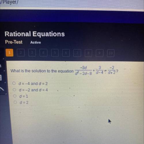 The solution to this equation ?