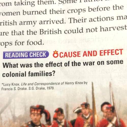 What was the effect of the war on some

colonial families?
Pleas be specific and i need the answer