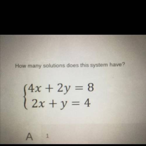 How many solutions does the system have ?