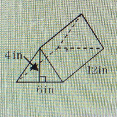 What is the volume of this prism