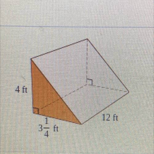 Find the volume of the triangular prism