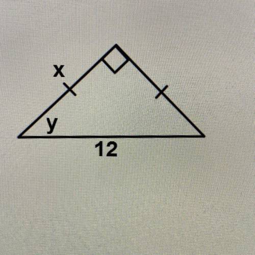 Find X. Answer as a simplified radical or round to the nearest tenth.