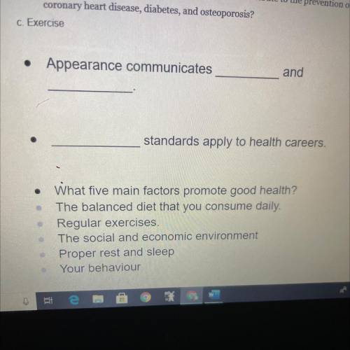 Standards apply to health careers