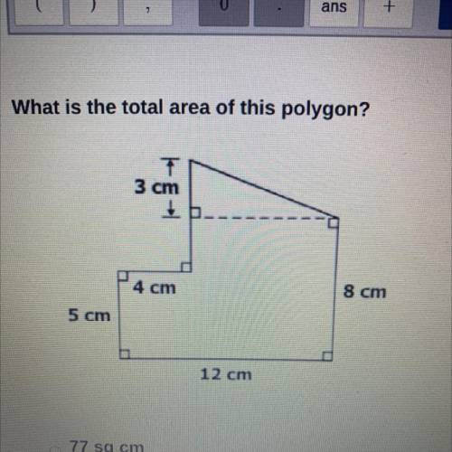 What is the total area of this polygon?