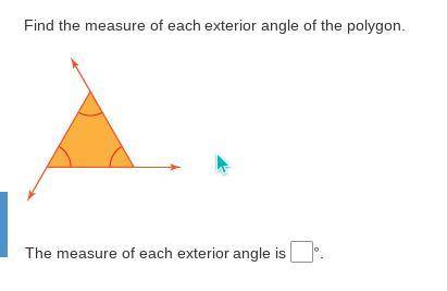 Find the measure of each exterior angle of the polygon.