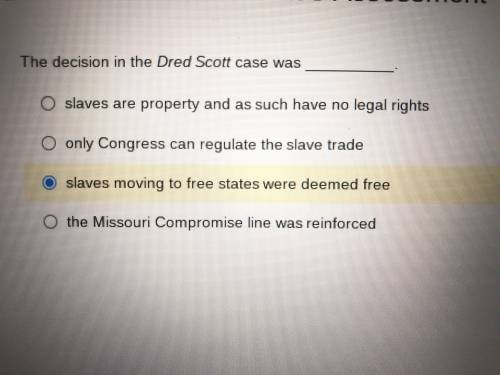 The decision in the Dred Scott case was___________?
