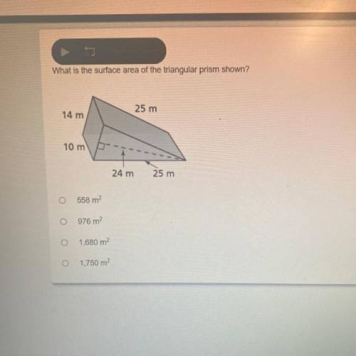What is the surface area of the triangular prism shown?