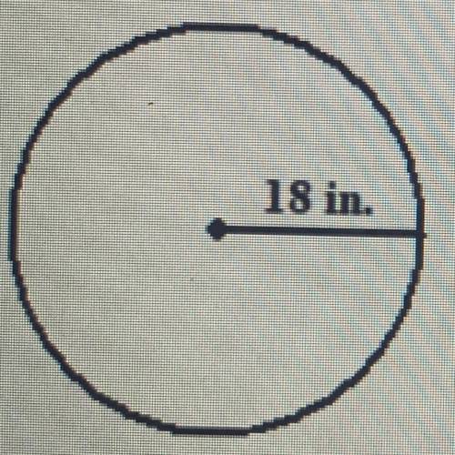 Find the circumference. Leave your answer in terms of pi.