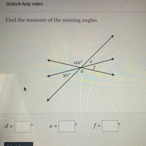 Find the measure of the angles D, E, and F
HELP PLZ