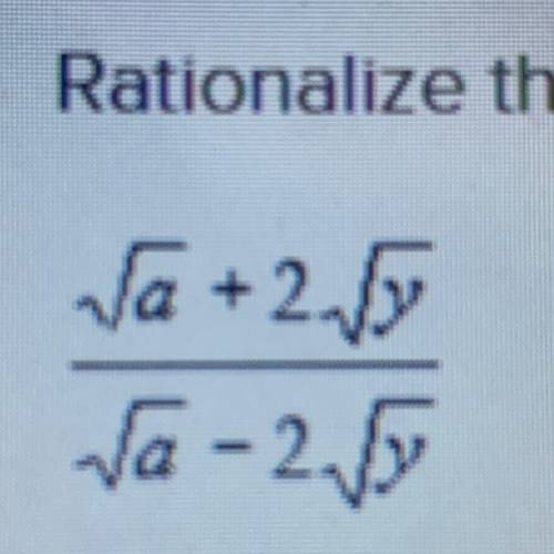 Rationalize the denominator and simplify.