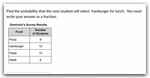 BRAINLIEST

Find the probability that the next student will select hamburger for