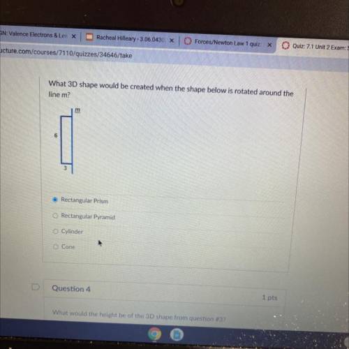 Rectangular Prism
Rectangular Pyramid
Cylinder
Cone
?????