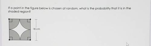 If a point in the figure below is chosen at random, what is the probability that it is in the shade