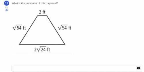 What is the perimeter of this trapezoid?
as soon as possible the better no links, please