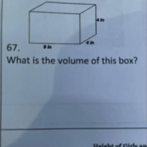 What is the volume of the box